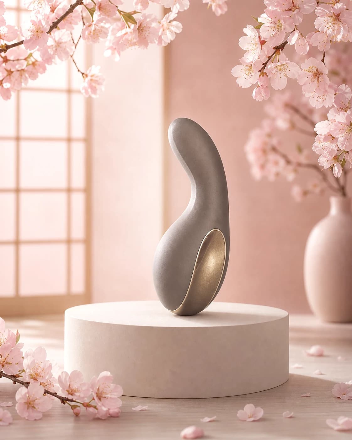Accessoire de plaisir Aura dans un décor japonais sakura